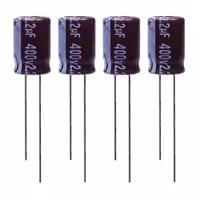 خازن الکترولیت 2.2 میکروفاراد 400 ولت آکسبوم مدل TEC-220400 بسته 4 عددی 