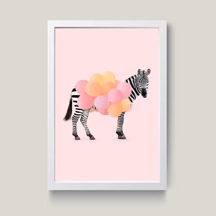 تابلو مدل دکوراتیو funny Zebra کد G5-08
