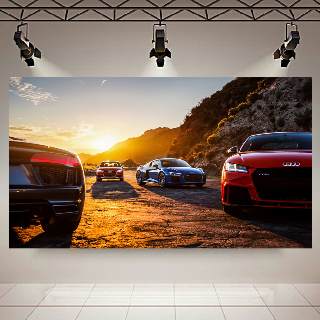 تابلو بوم طرح ماشین های Audi کد AR8400