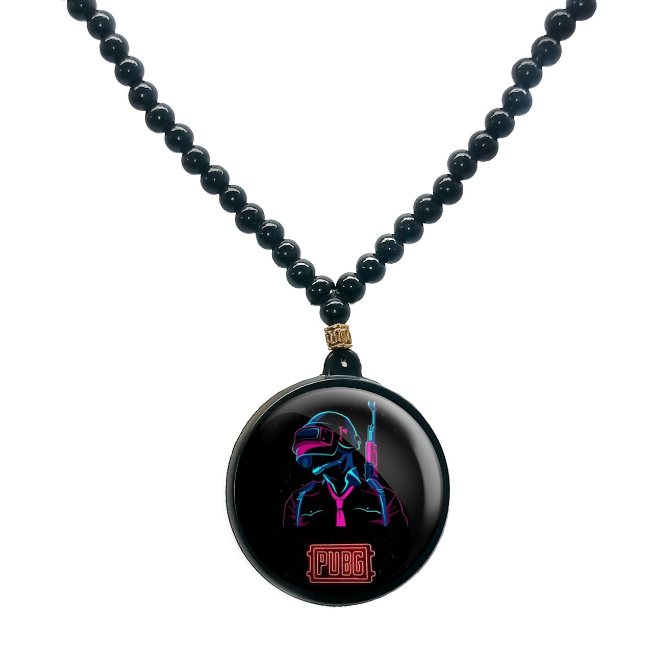 گردنبند پرمانه طرح pubg کد pmd.1684 مدل دو طرفه