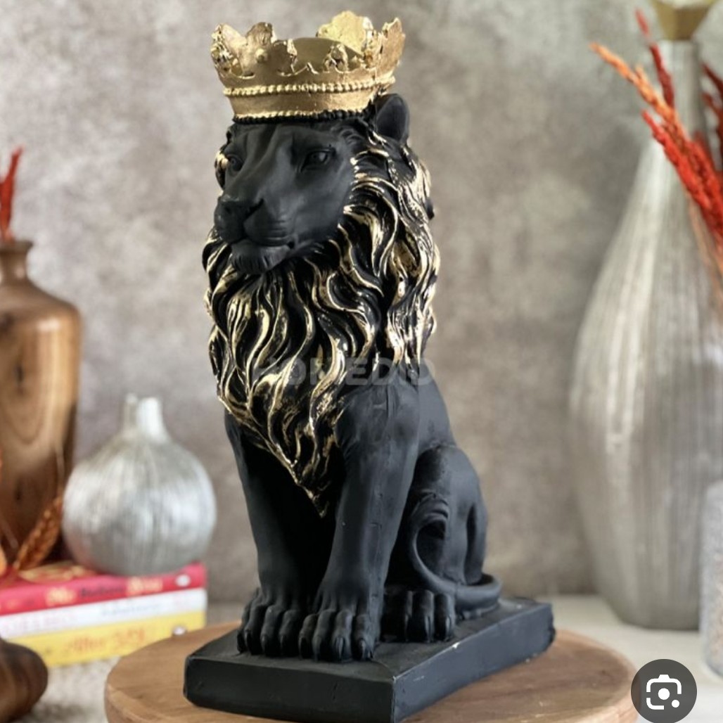 مجسمه شیر تاجدار 17سانتی کوچک