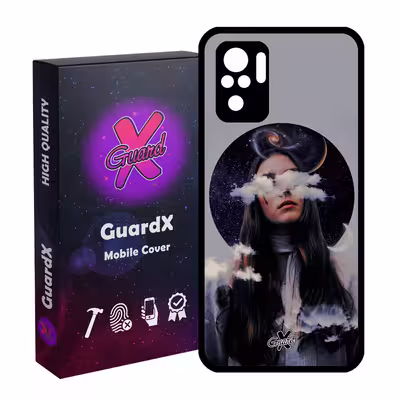 کاور گارد ایکس طرح Girl مدل Glass10011 مناسب برای گوشی موبایل شیائومی Redmi Note 10 4G / Note 10S
