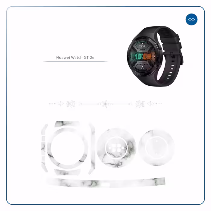 برچسب ماهوت طرح Blanco Smoke Marble مناسب برای ساعت هوشمند هوآوی Watch GT 2e