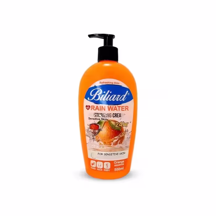 کرم مرطوب کننده آبرسان مدل پمپی رایحه پرتقال Orange بیلیارد 500 میل