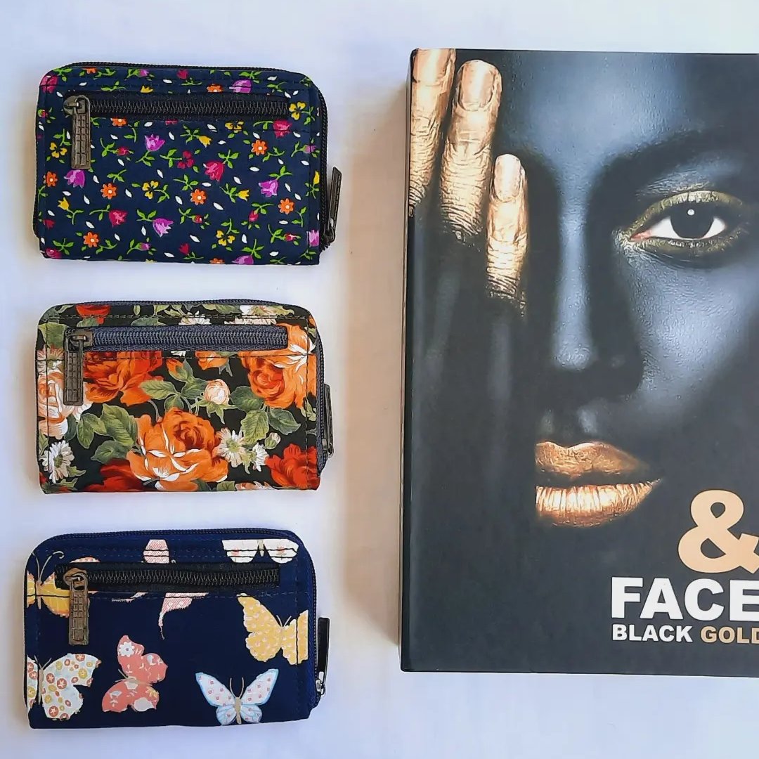 کیف پول نقلی گلدار