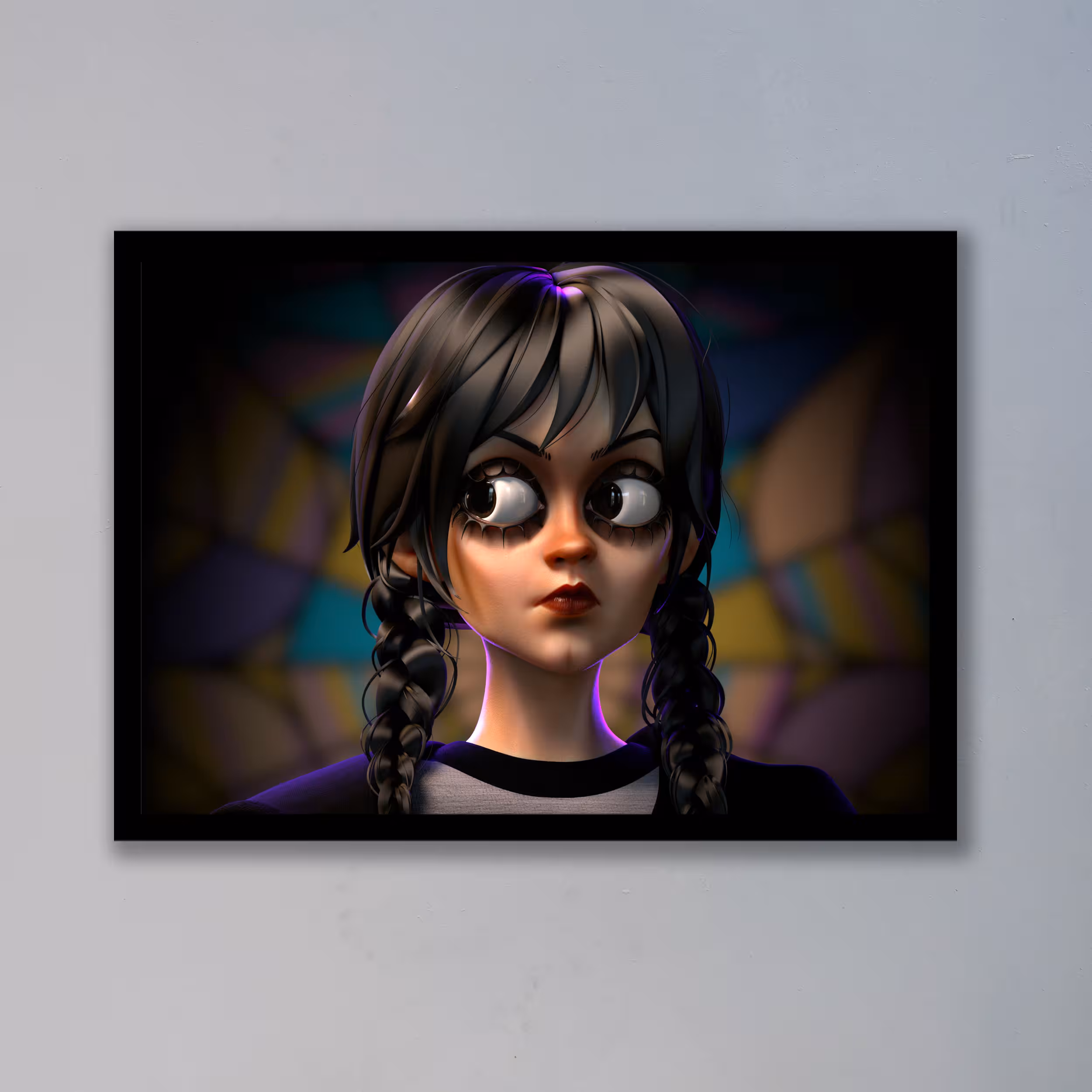 تابلو مدل ونزدی آدامز Wednesday Addams کد LAG10141