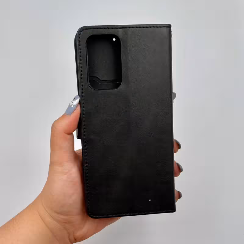 کیف گوشی Galaxy A52 - Galaxy A52S سامسونگ چرمی مدل جاکارتی مشکی کد 29099