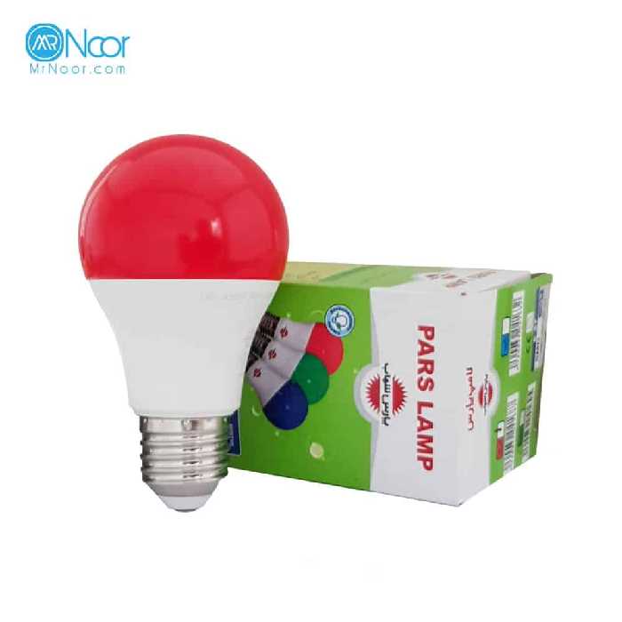 لامپ ال ای دی حبابی قرمز 9 وات پارس شهاب - مستر نور