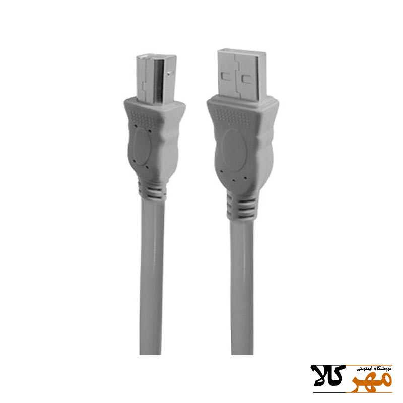 کابل پرينتر 15 متري ضخيم طوسي