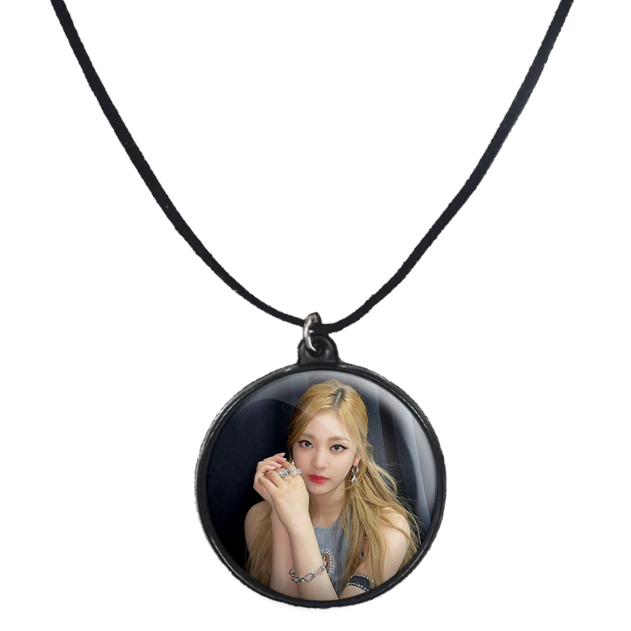 گردنبند پرمانه طرح aespa کد pmb.18709 مدل دو طرفه