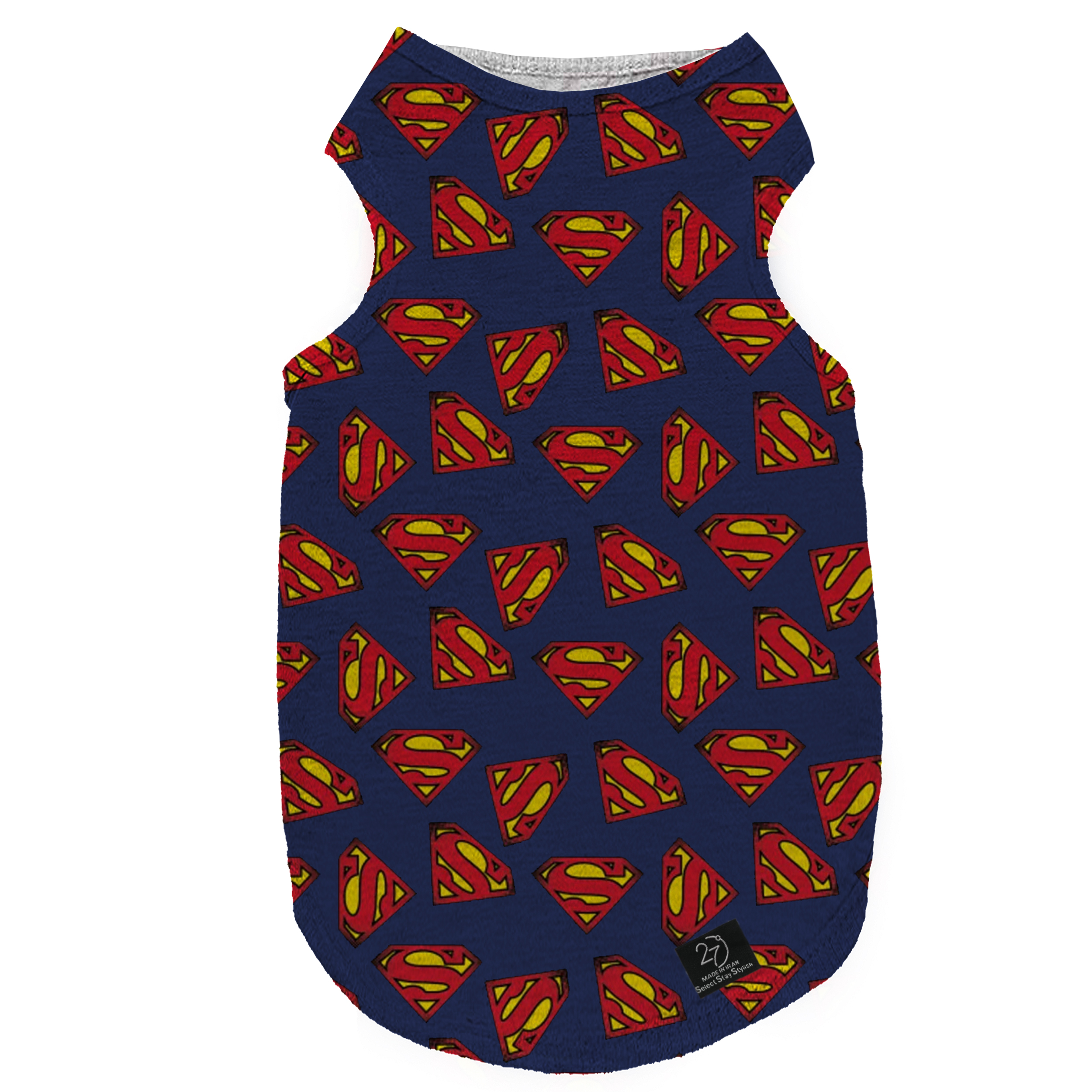لباس سگ و گربه 27 طرح SuperMan Patterns کد MH545 سایز M