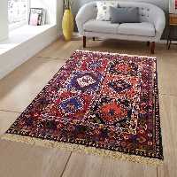 فرش دستبافت یک و نیم متری طرح لوزی کد AA484