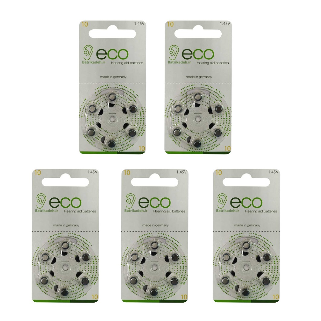 باتری سمعک اکو مدل 10  بسته 30 عددی