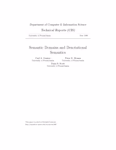 خرید و دانلود نسخه کامل کتاب Semantic Domains and Denotational Semantics