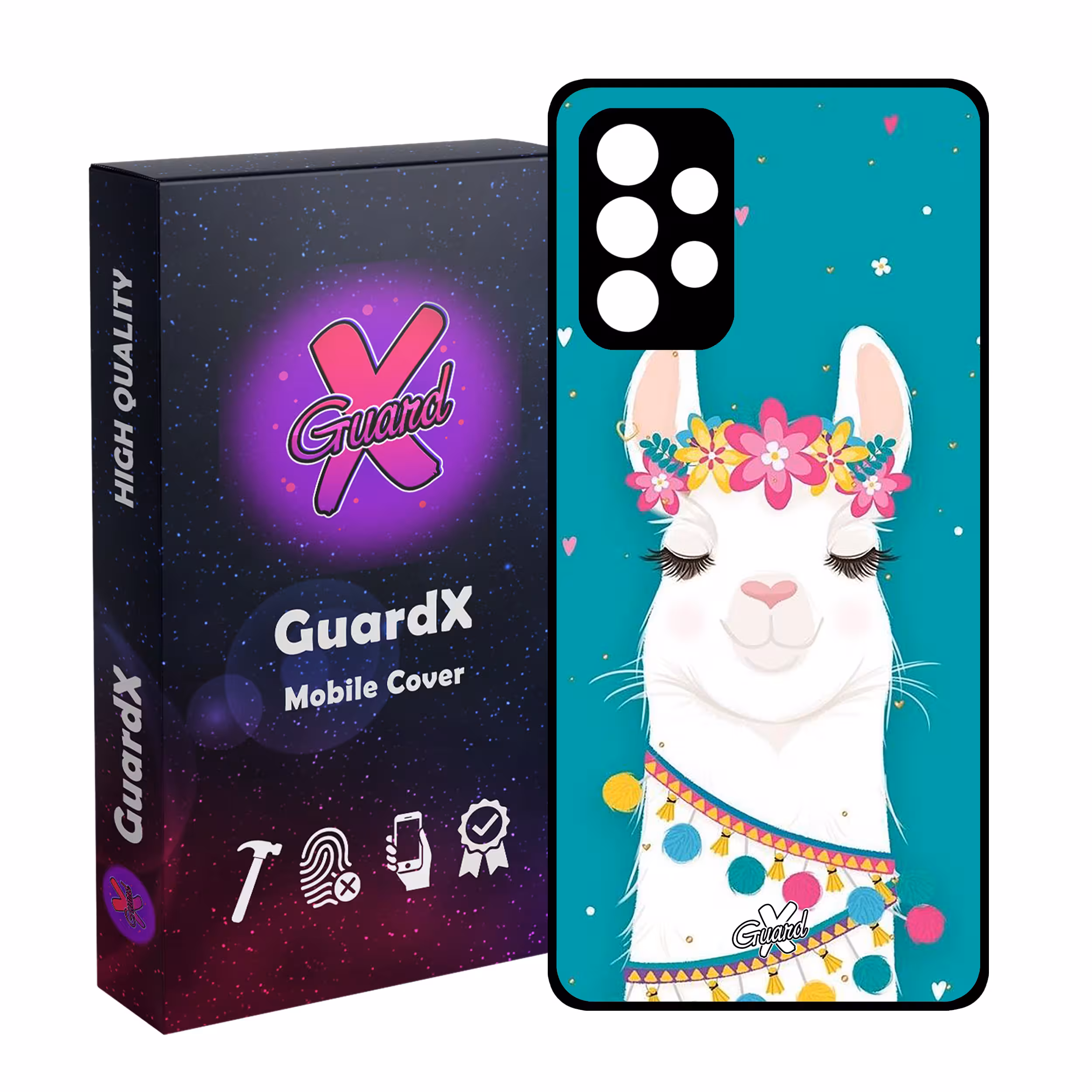 کاور گارد ایکس طرح Llama مدل Glass10017 مناسب برای گوشی موبایل سامسونگ Galaxy A52