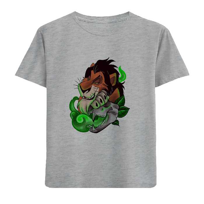 تی شرت آستین کوتاه بچگانه مدل شیر واژده ها D280