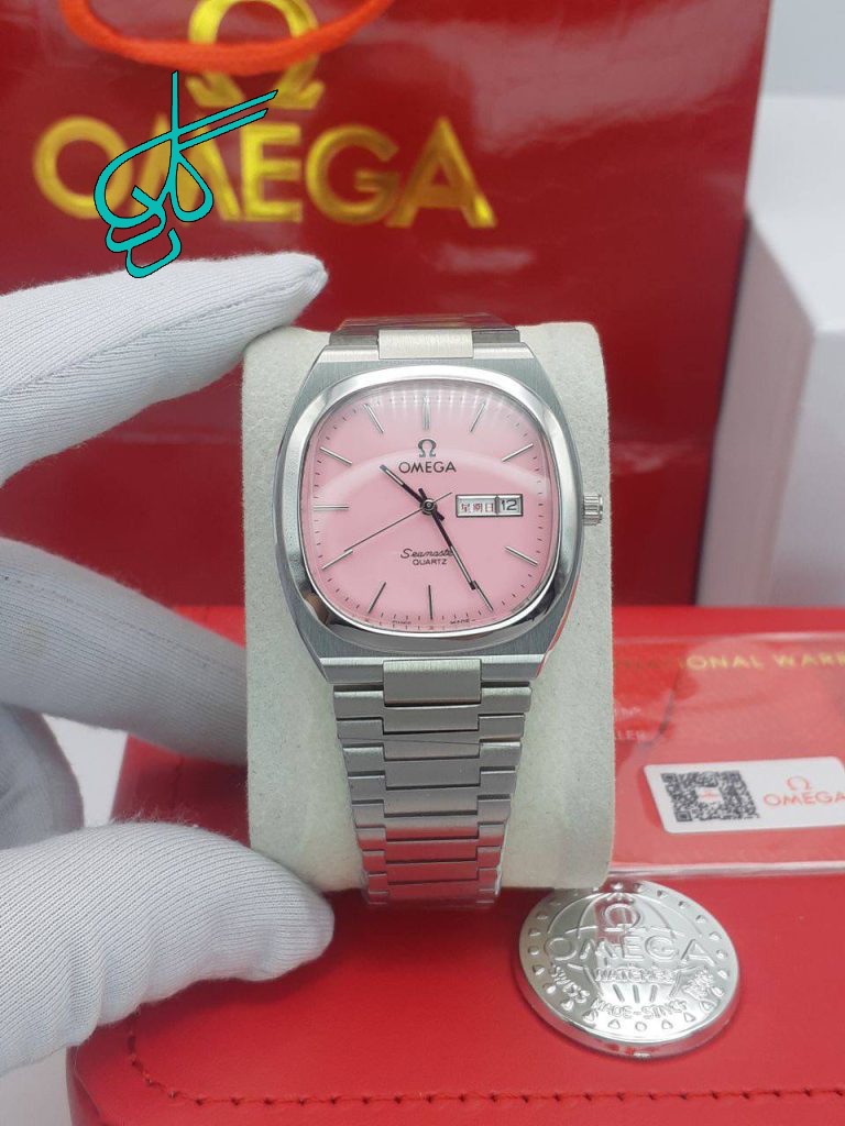 خرید ساعت مردانه امگا موتور ساخت ژاپن بهترین کیفیت بازار A    شرکتی جنس استیل رنگ ثابت و ضدحساسیت تقویم دار کد 1918169 - ردگل