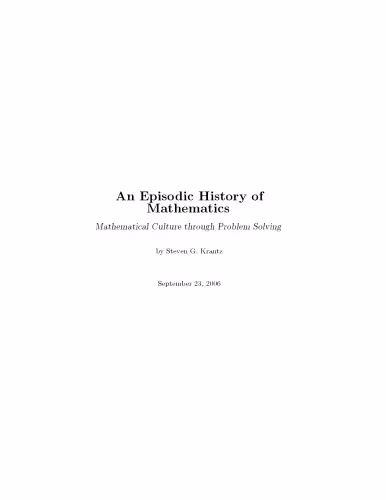 خرید و دانلود نسخه کامل کتاب An episodic history of mathematics. Mathematical culture through problem solving