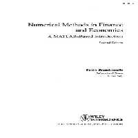 خرید و دانلود نسخه کامل کتاب Numerical Methods in Finance and Economics A MATLAB based Introduction