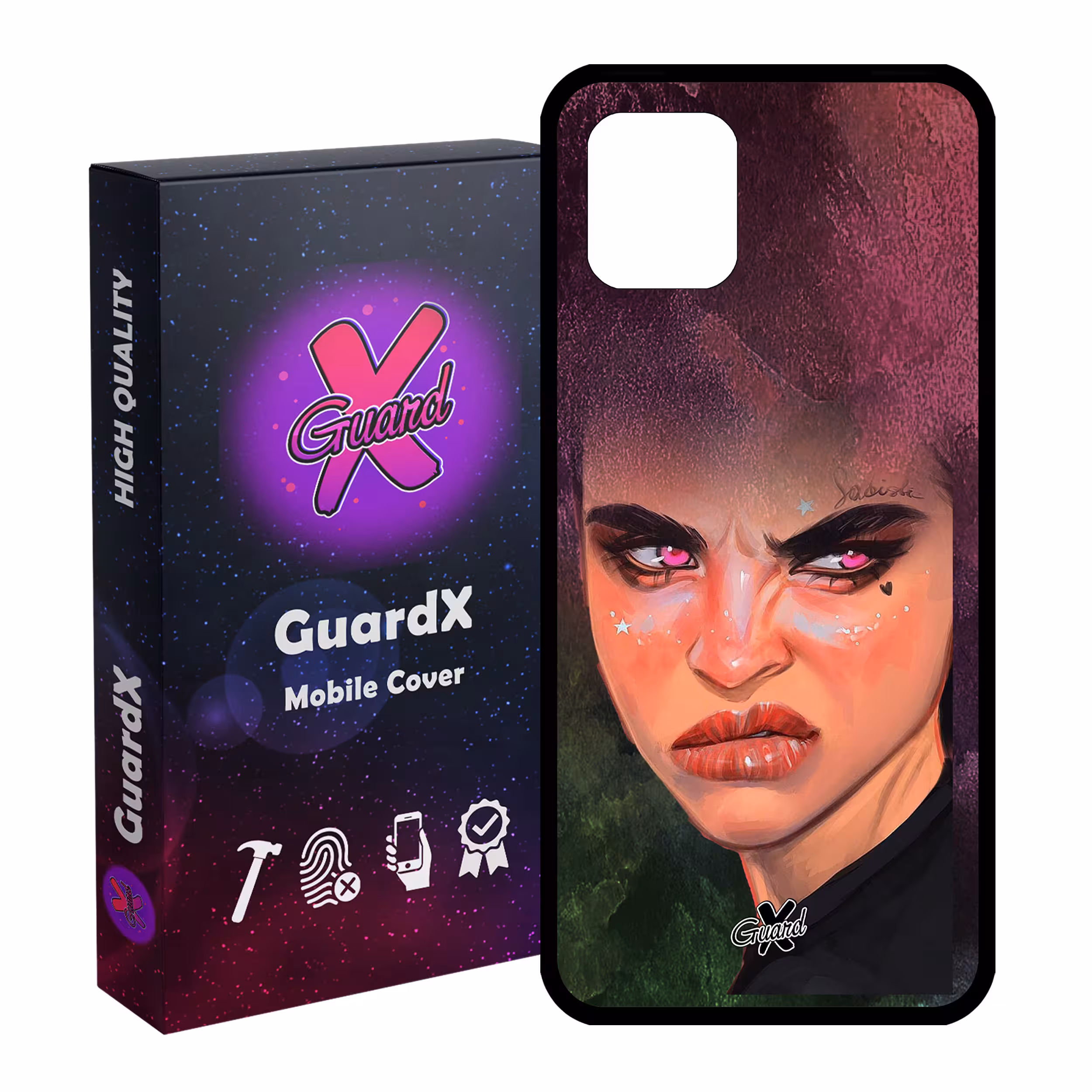 کاور گارد ایکس طرح Girl مدل Glass10260 مناسب برای گوشی موبایل سامسونگ Galaxy Note 10 Lite