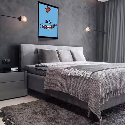 تابلو مدل Rick &amp; Morty کد F-1038