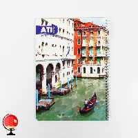 دفتر مشق 100 برگ سیمی طرح ونیز آتی