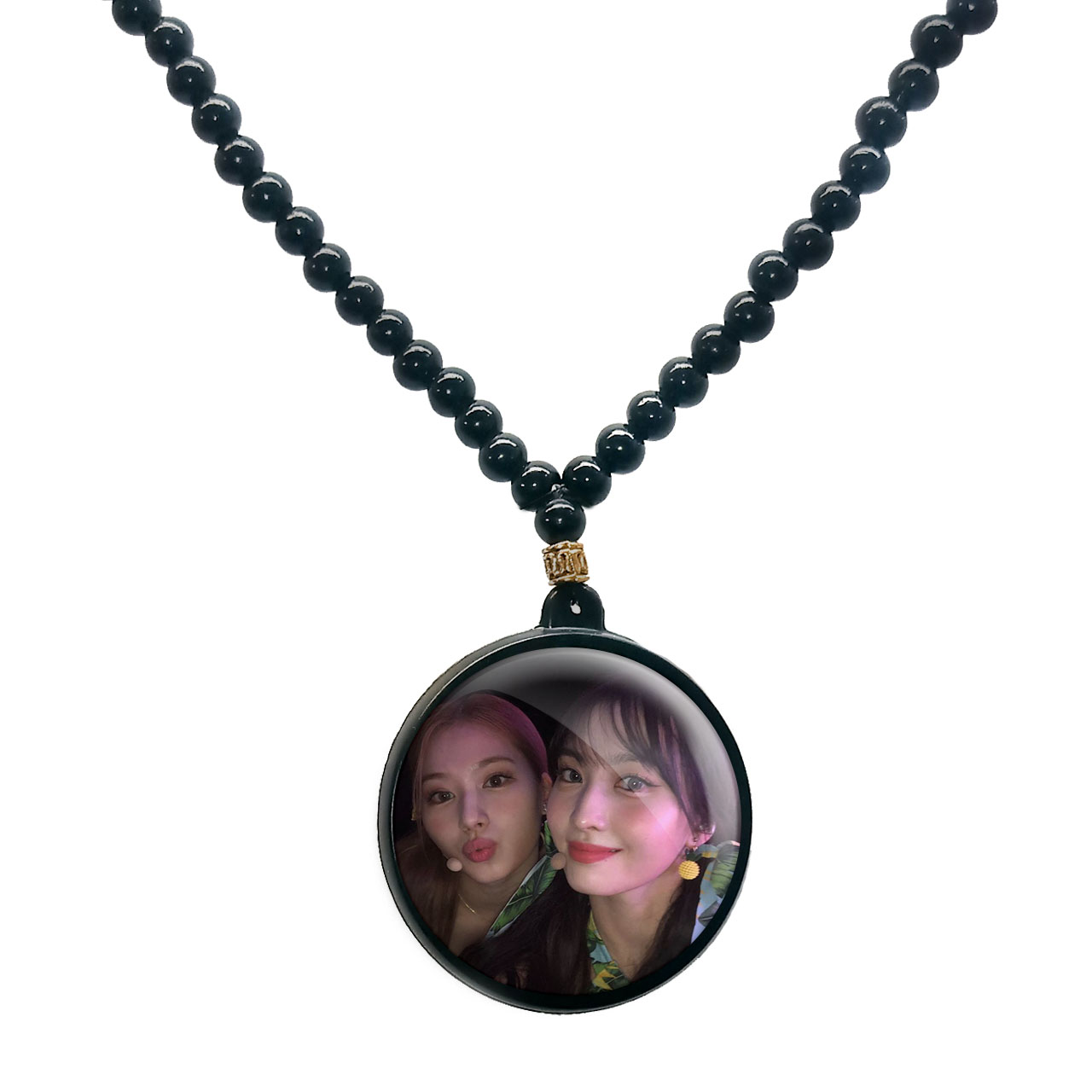 گردنبند پرمانه طرح تو ایس کد pmd.18376 مدل دو طرفه