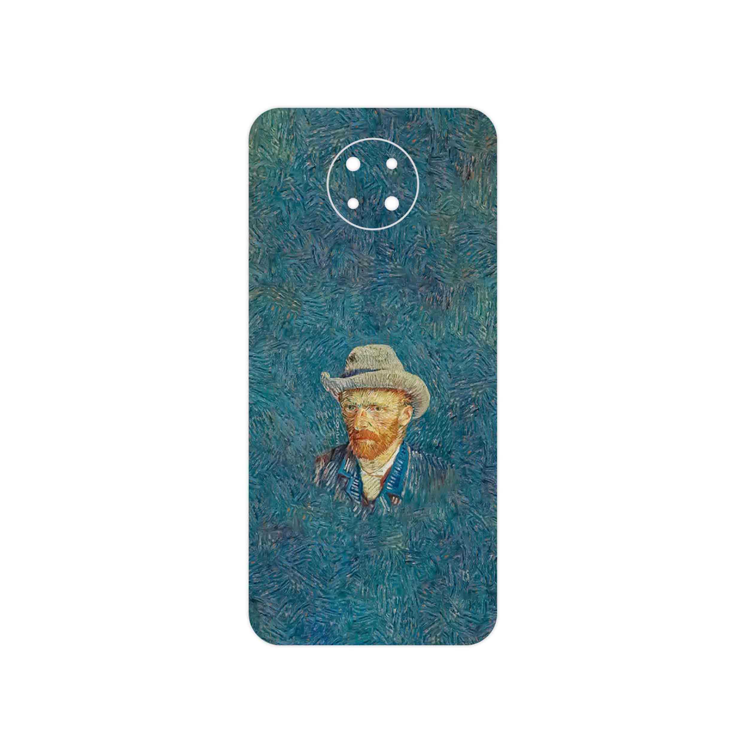 برچسب پوششی ماهوت مدل Self portrait with a gray felt hat مناسب برای گوشی موبایل نوکیا G10