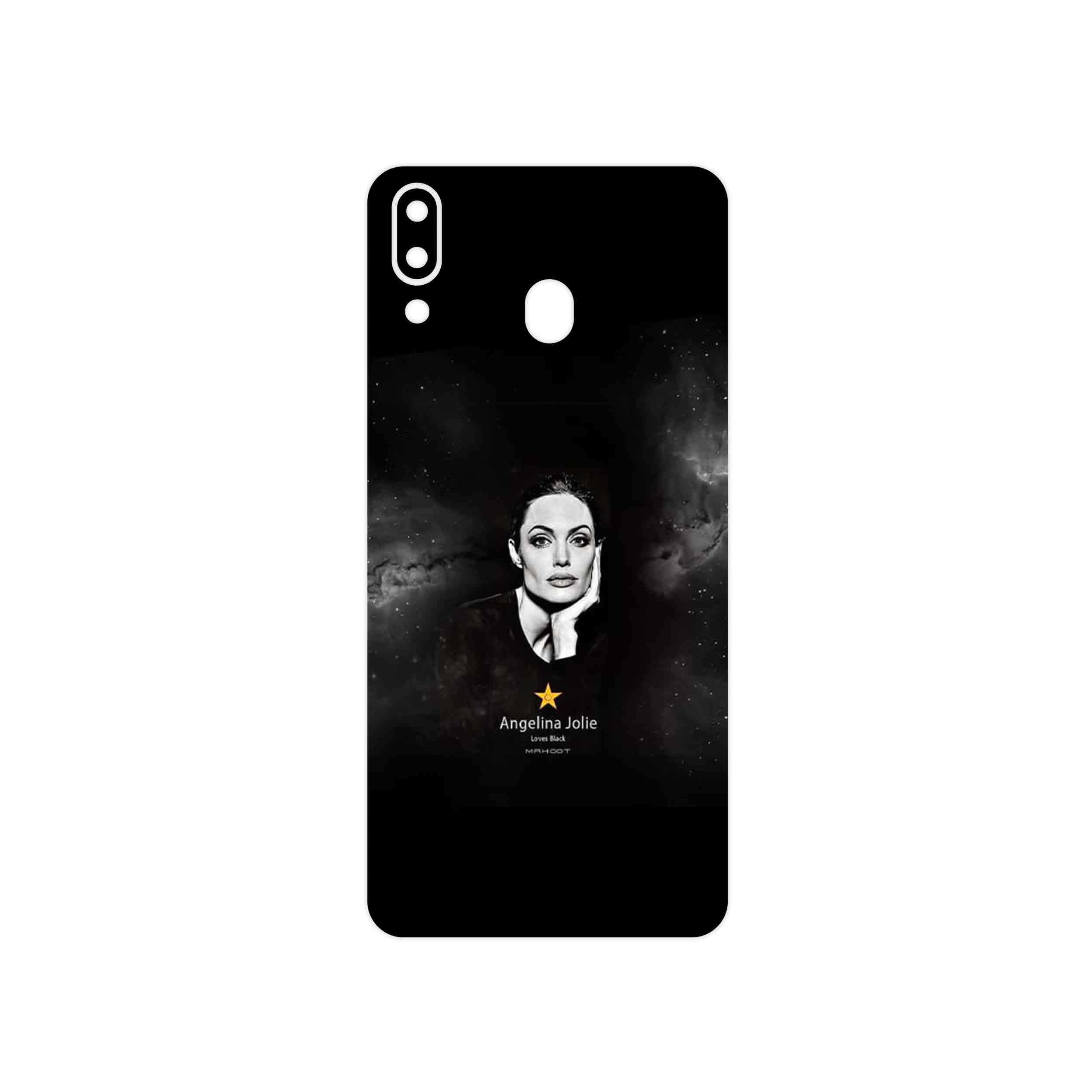 برچسب پوششی ماهوت مدل Angelina Jolie مناسب برای گوشی موبایل سامسونگ Galaxy M20