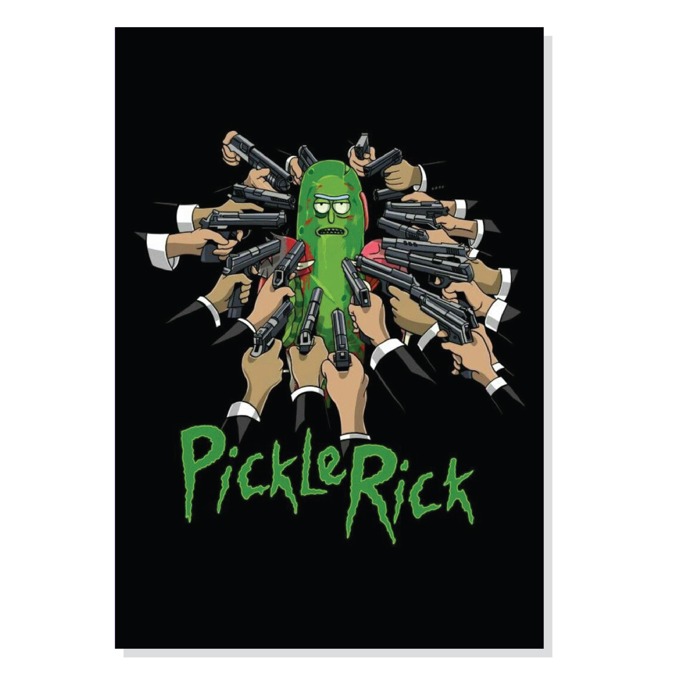 تابلو شاسی طرح ریک و مورتی و جان ویک مدل M0105