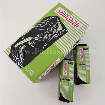 جوراب دو ربع شیشه ای سمانه مشکی