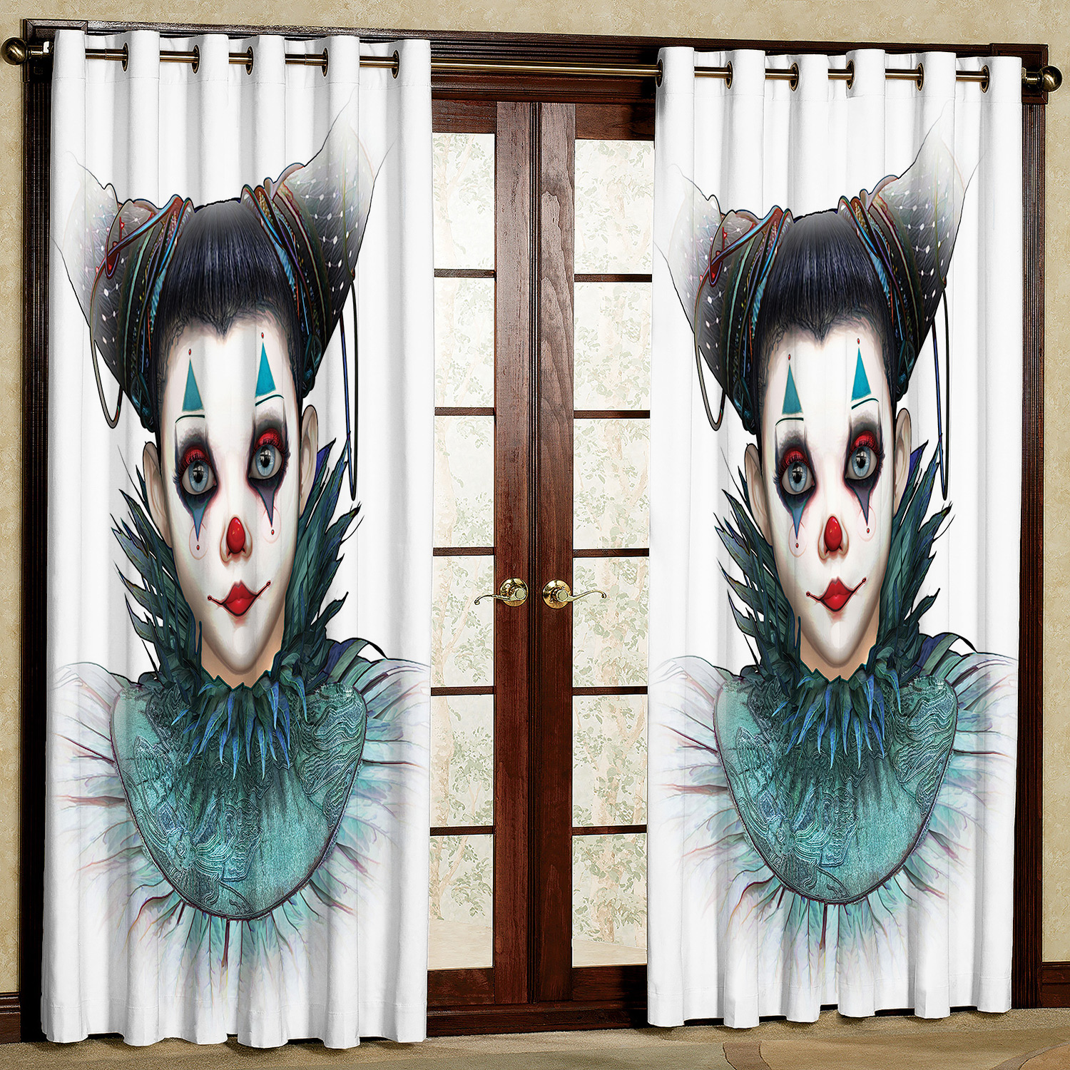 پرده مدل هازان پانچی کد 2083 سایز 140x200 سانتی متر