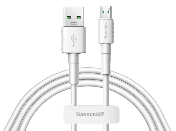 کابل شارژ سریع میکرو یو اس بی بیسوس Baseus Mini White Micro USB Cable 2m