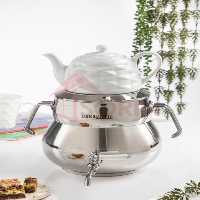 کتری قوری دکاموند کف چدن نقره ای سایه دارکد 6049