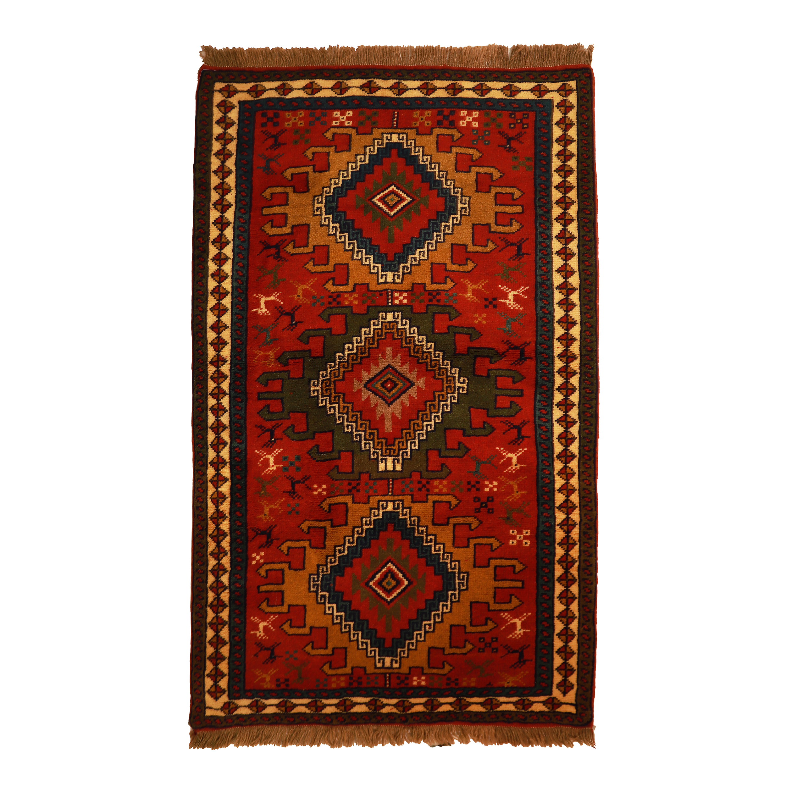 فرش دستباف دو و نیم متری طرح حوضی خراسان کد 410616