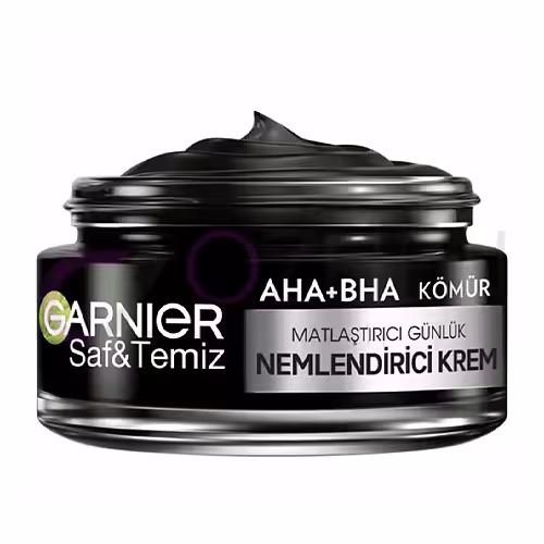 كرم آبرسان و مات كننده پوست چرب حاوي AHA ، BHA و كربن فعال گارنير 50 ميل