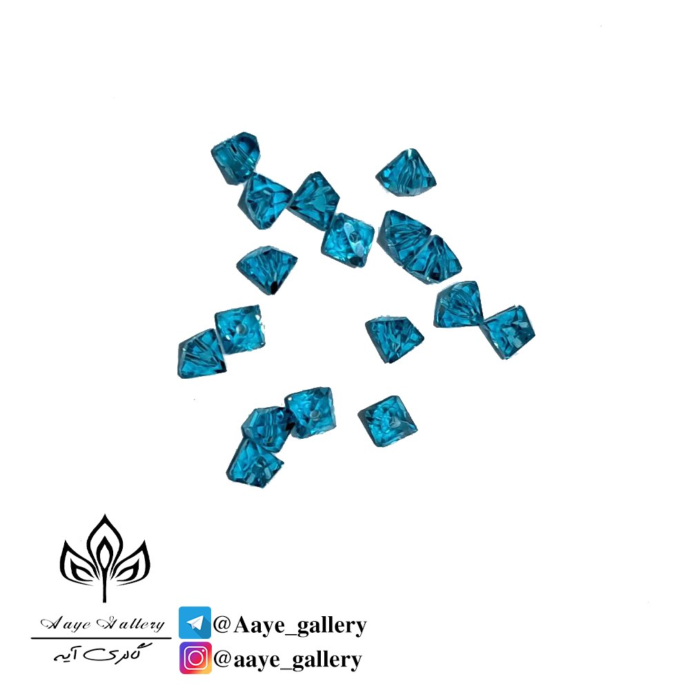 سنگ گریستال لوزی شکل بسته 90 تایی کد 506