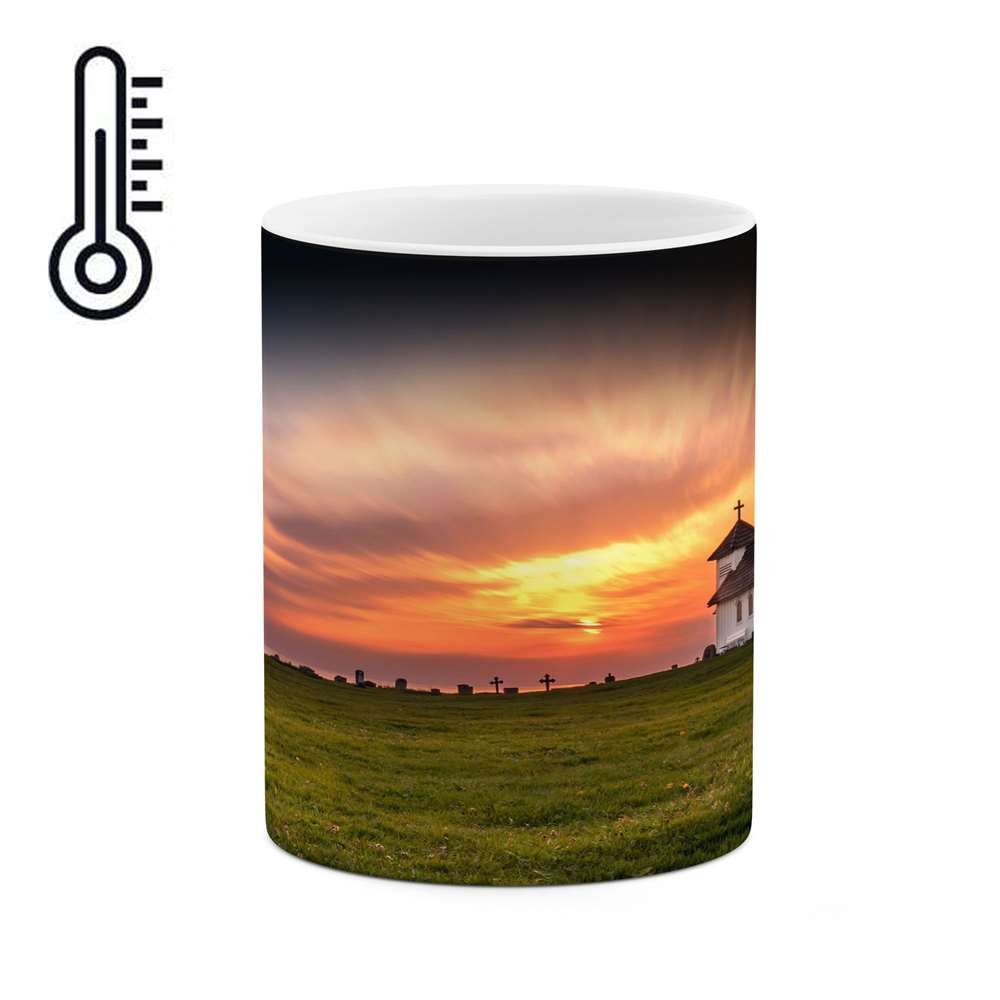 ماگ حرارتی کاکتی طرح منظره مدل mgh17343