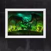 تابلو آرتیفن طرح بازی World Of Warcraft کد 129W مجموعه 3 عددی