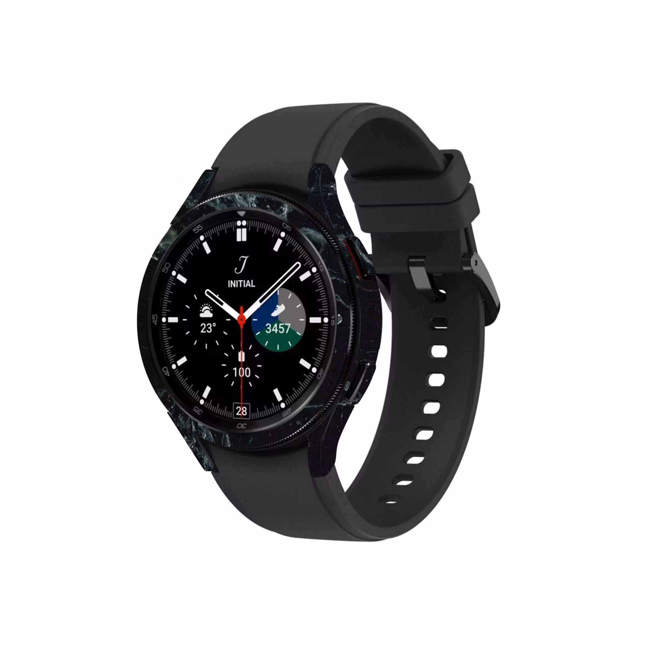 برچسب ماهوت طرح Graphite Green Marble مناسب برای ساعت هوشمند سامسونگ Watch4 Classic 42mm