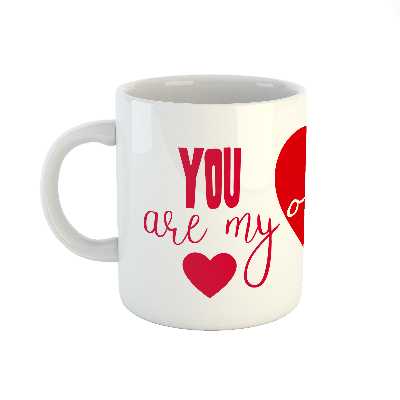 ماگ طرح اسم امید مدل قلب کد 361