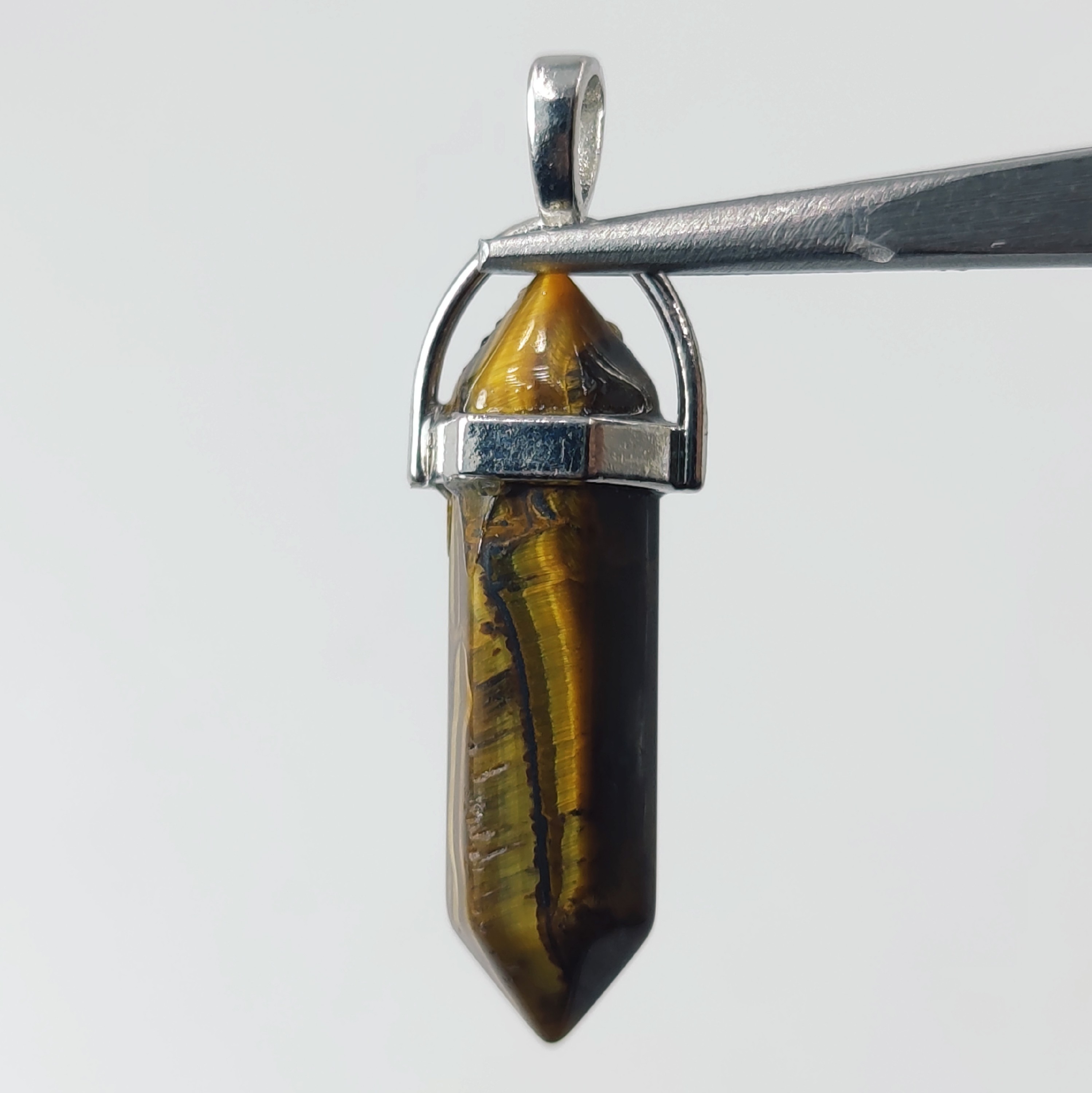 آویز سنگ چشم ببر معدنی (مدل گلکسی)   