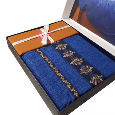 سرویس روتختی کاتن باکس مدل folk art lusso یک نفره 3 تکه