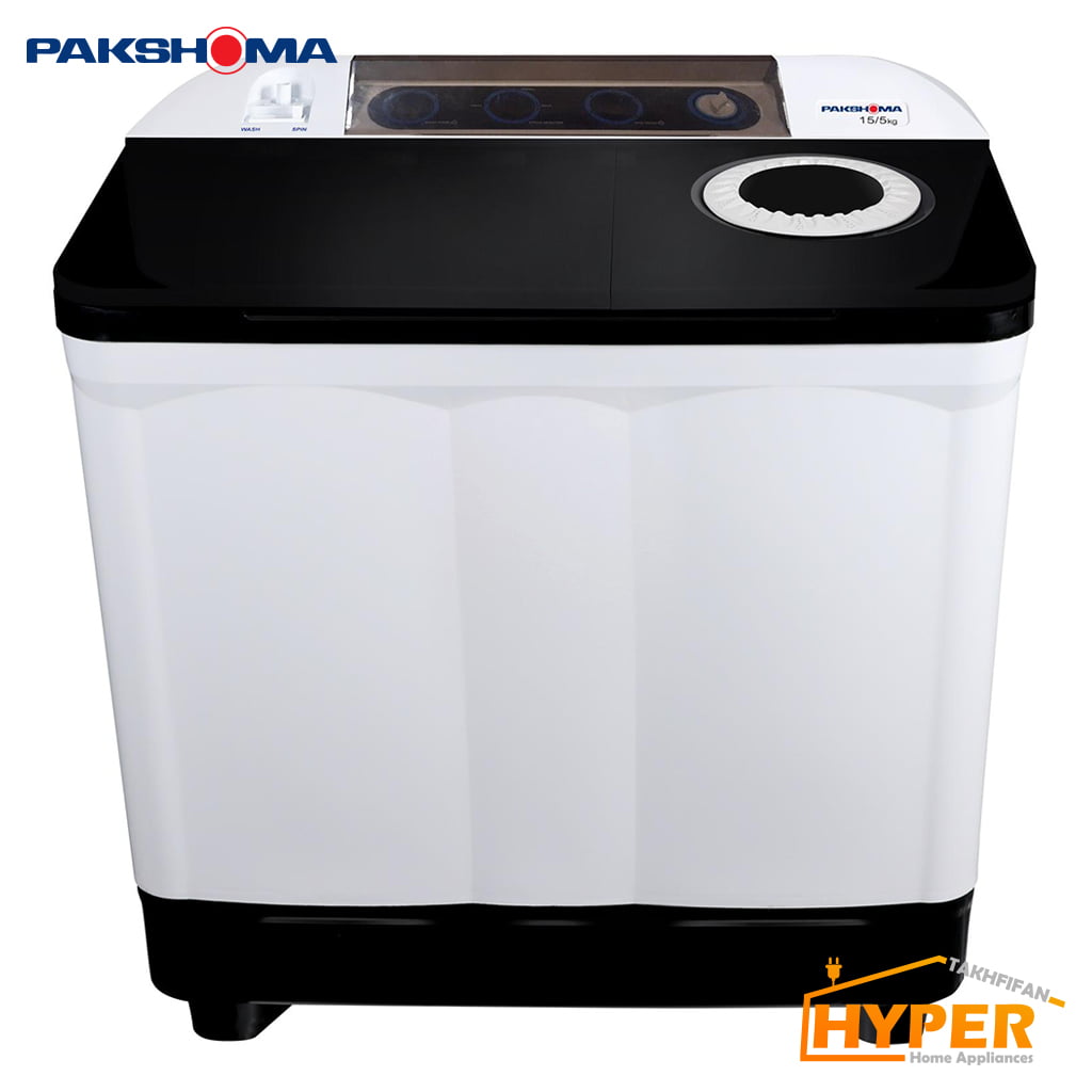 ماشین لباسشویی دوقلو پاکشوما PWK-1575 AJ سفید 15.5 کیلویی
