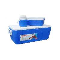 یخدان و کولر کمپ آبی 3 قطعه Cooler Combo 48 Qt 454 Lt Bl 5 Gal مجموعه فریزر C002 Coleman