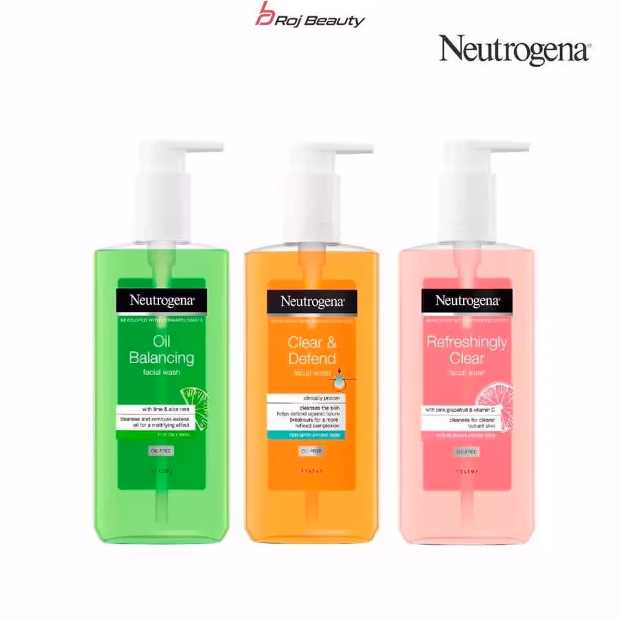 ژل شستشوی نوتروژینا در3عصارهNeutrogena