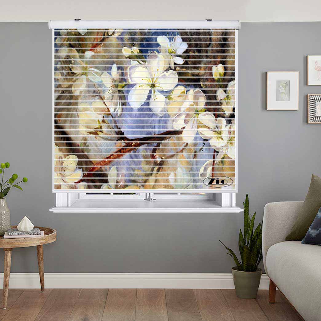 پرده زبرا زیو مدل  P-6042 سایز 150x150 سانتی متر