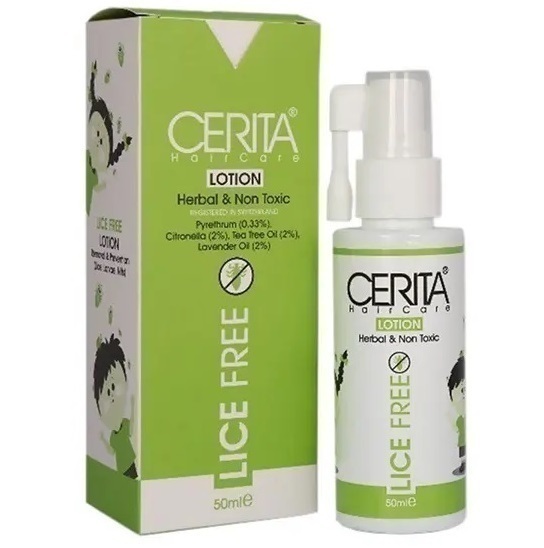 سریتا لوسیون ضد شپش لایس فری 95 میل Herbal and Non Toxic Lice Free