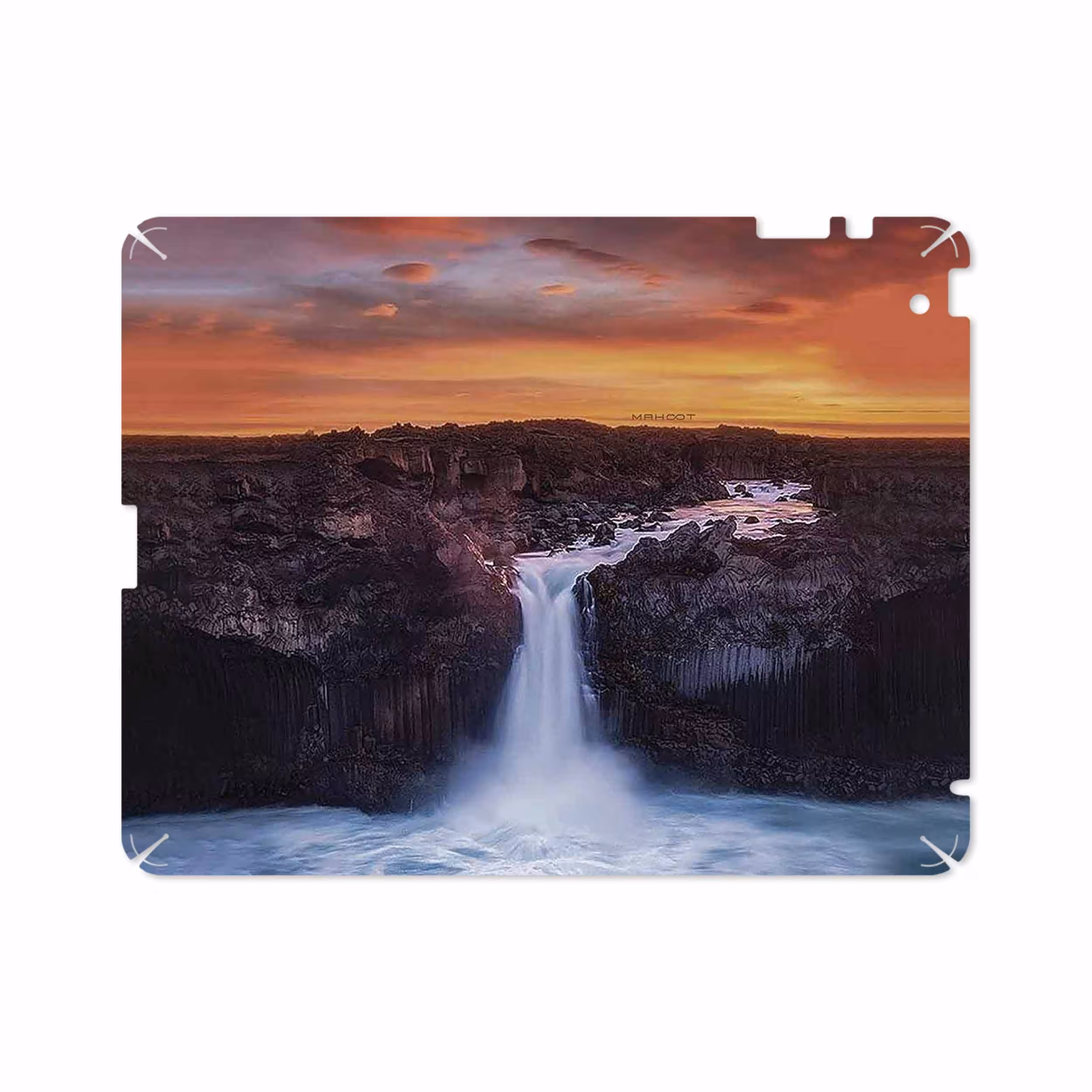 برچسب پوششی ماهوت مدل Waterfall مناسب برای تبلت اپل iPad 2 2011 A1396