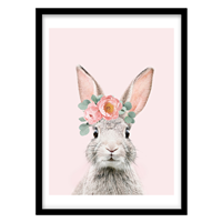 قیمت و خرید تابلو دکوراتیو مدل نقاشی تلفیقی خرگوش کد 0934